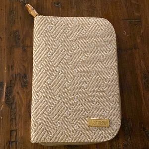 Anthropologie Julianna Travel Jewelry Case by Stephanie Johnson Hamptons White
